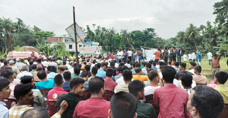 তারেক-জোবায়দার রায়ের প্রতিবাদে লক্ষ্মীপুরে বিএনপির বিক্ষোভ