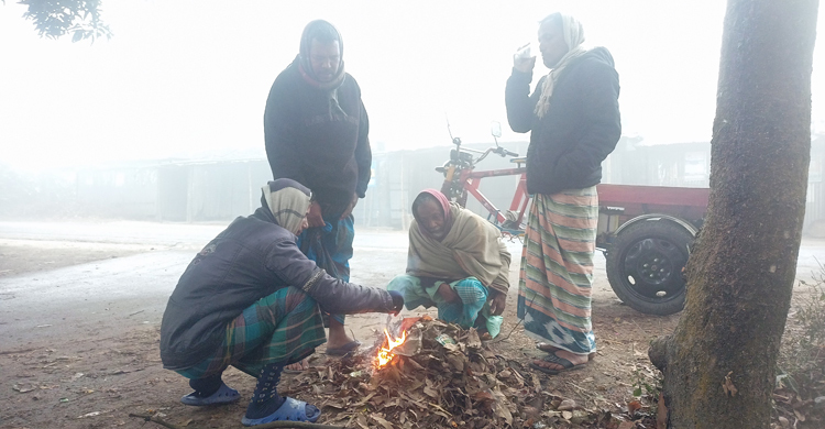 কুয়াশায় মোড়ানো লালমনিরহাটে শীতে নাকাল জনজীবন