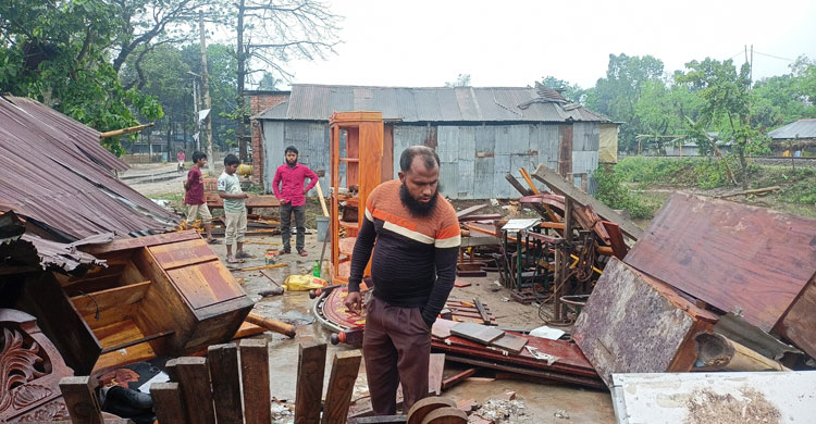 লালমনিরহাটে কালবৈশাখীর তাণ্ডবে ব্যাপক ক্ষয়ক্ষতি