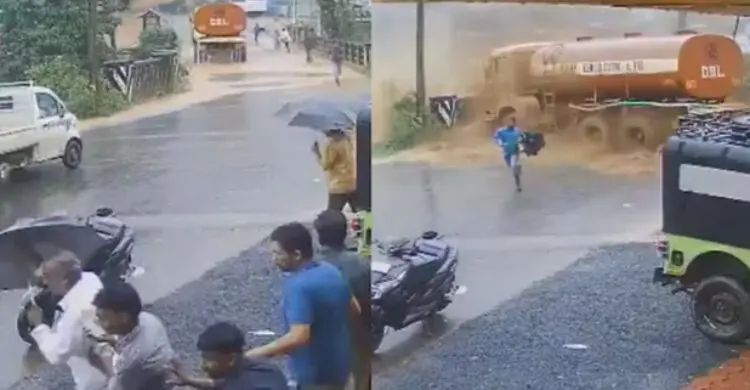 ভারতে ভয়াবহ ভূমিধসের ভিডিও ভাইরাল