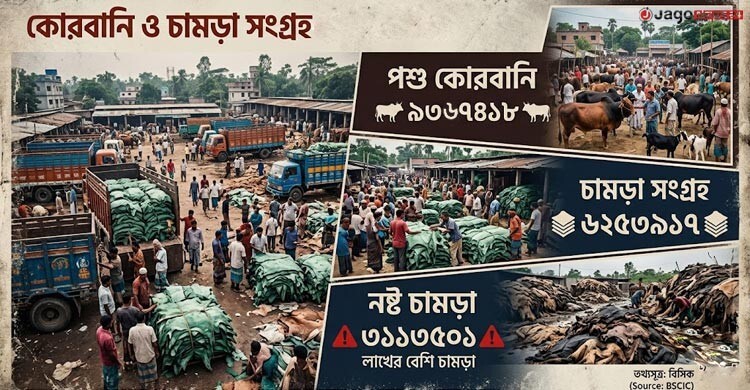 এবারও নষ্ট হতে পারে ৩১ লাখের বেশি পশুর চামড়া