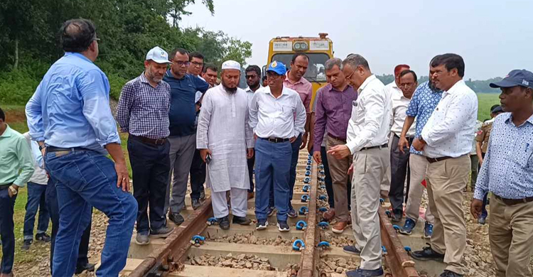আখাউড়া-আগরতলা রেলপথ পরিদর্শনে প্রতিনিধি দল