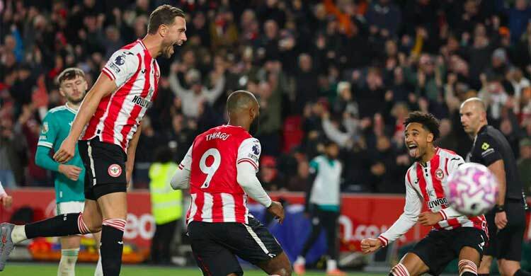 লিভারপুলের দুর্দশা চলছেই, এবার হারলো ব্রেন্টফোর্ডের কাছে