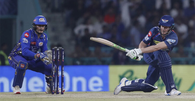 মুম্বাইকে ২০৪ রানের বিশাল লক্ষ্য দিল লখনৌ