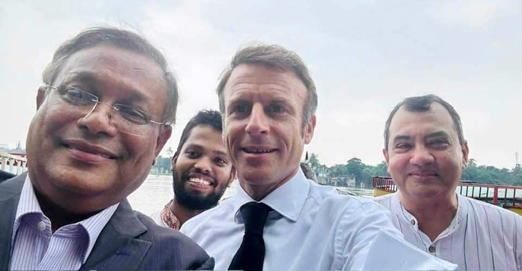 French President Macron leaves Dhaka