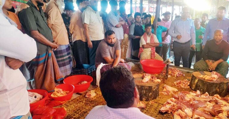 শিবচরে গরুর মাংসসহ তিন দোকান মালিককে জরিমানা