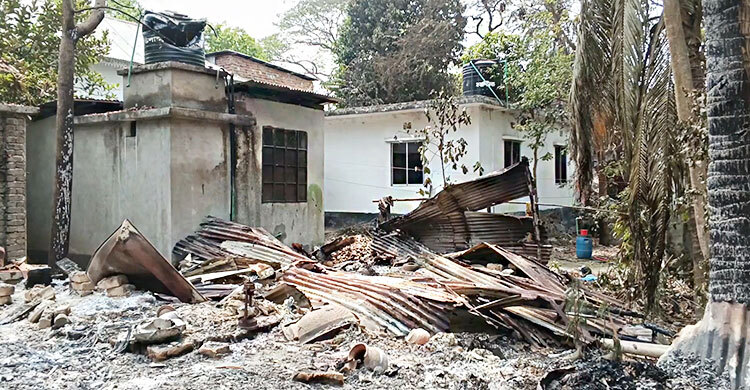 ব্যবসায়ীকে হত্যার জেরে ভাঙচুর-আগুন, পুরুষশূন্য নতুন মাদারীপুর