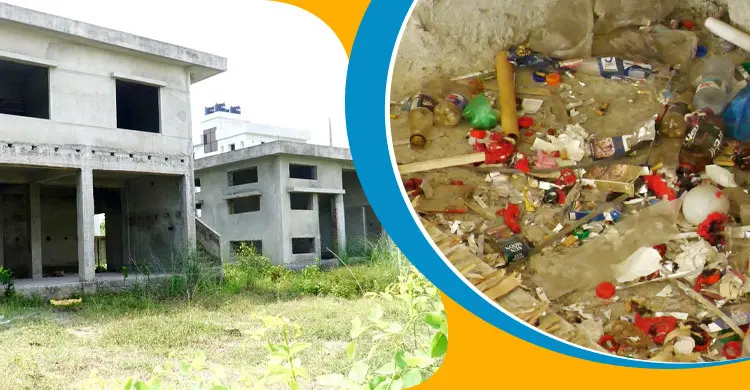 দুই বছর ধরে বন্ধ নার্সিং কলেজ নির্মাণ, ভবনে মাদকের আড্ডা