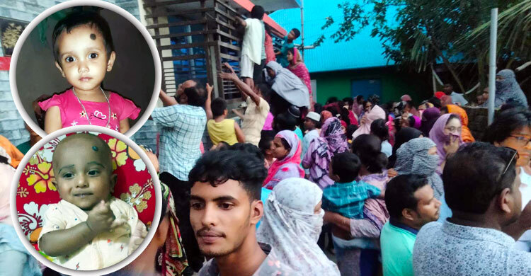 বিছানায় দুই শিশুর মরদেহ, পাশে বসেছিলেন মা