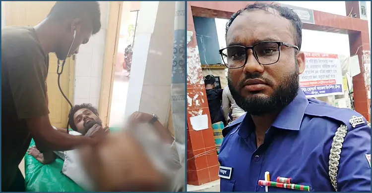 তেল বিতরণে অনিয়মের ভিডিও ধারণ করায় সাংবাদিককে মারধর কনস্টেবলের