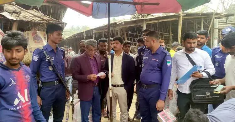 মাগুরায় বাজারে ভ্রাম্যমাণ আদালতের অভিযান, ছয় প্রতিষ্ঠানকে জরিমানা