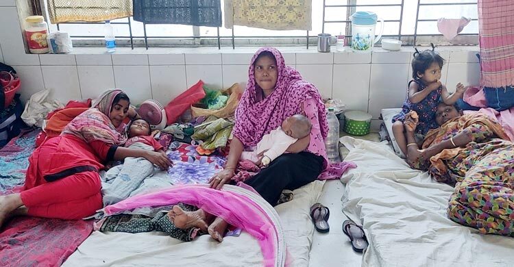 মাগুরা শিশু ওয়ার্ডে রোগীর চাপ দ্বিগুণ