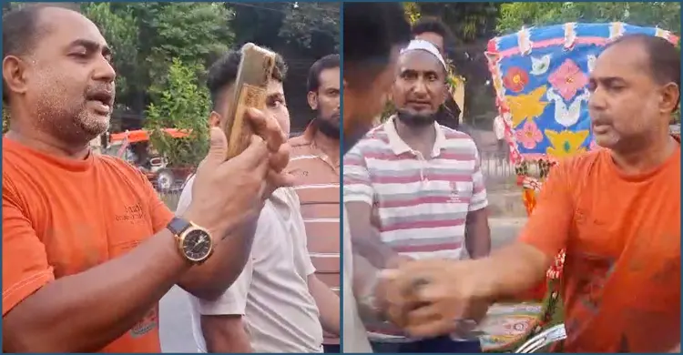 মাগুরায় প্রকাশ্যে পুলিশ সদস্যকে মারধর