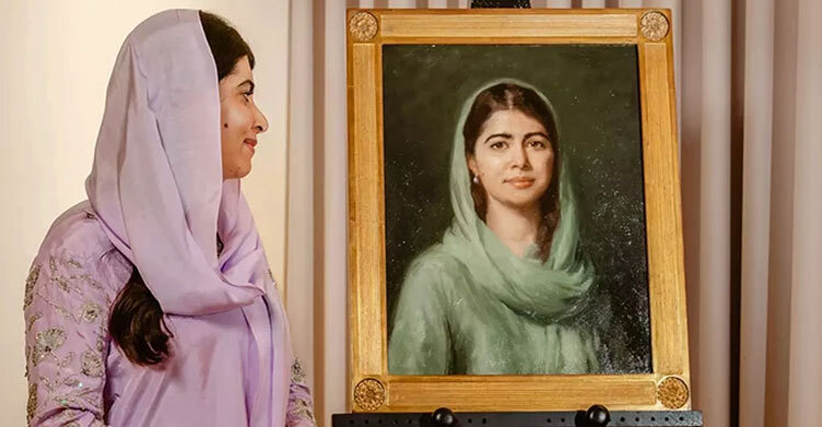 অক্সফোর্ডে উন্মোচন হলো মালালার প্রতিকৃতি