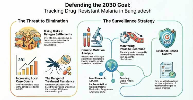 First study on drug-resistant malaria in Bangladesh
