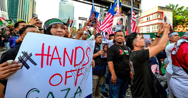 কুয়ালালামপুরে সংহতি জানিয়ে সুমুদ ফ্লোটিলা সমাবেশ