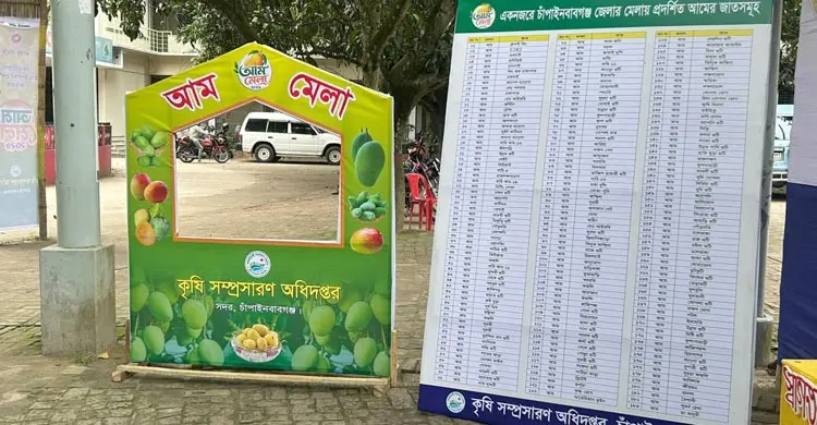 চাঁপাইনবাবগঞ্জে বসেছে ১৮৩ জাতের আমের মেলা