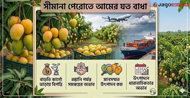 ১৩ হাজার কোটি টাকার আমের বাজারে রপ্তানি তলানিতে