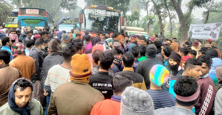 দুই ঘণ্টা পর স্বাভাবিক ঢাকা-আরিচা মহাসড়ক