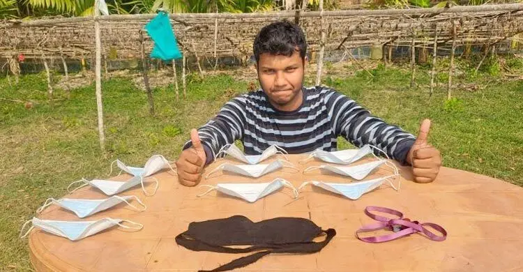 মাস্ক পরে গিনেস বুকে নাম লেখালেন পিরোজপুরের সিফাত