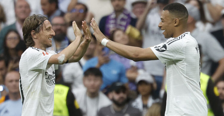 Mbappe double as Madrid wave goodbye to Ancelotti, Modric