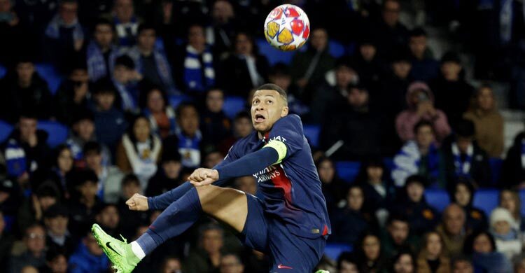 Mbappe brace fires PSG into Champions League quarters