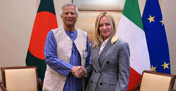 ইতালির প্রধানমন্ত্রীর সঙ্গে প্রধান উপদেষ্টার বৈঠক
