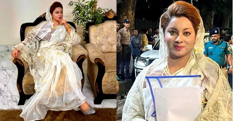 খালেদা জিয়ার সাজে প্রধানমন্ত্রীর কাছে মেঘনা আলম, কারণ কী?