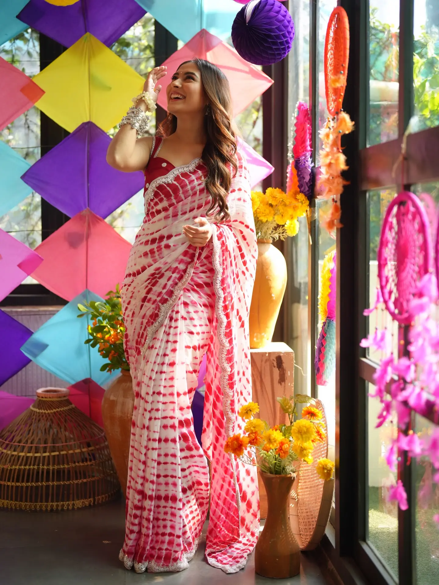 বৈশাখী লুকে যেমন ছিল তারকারা