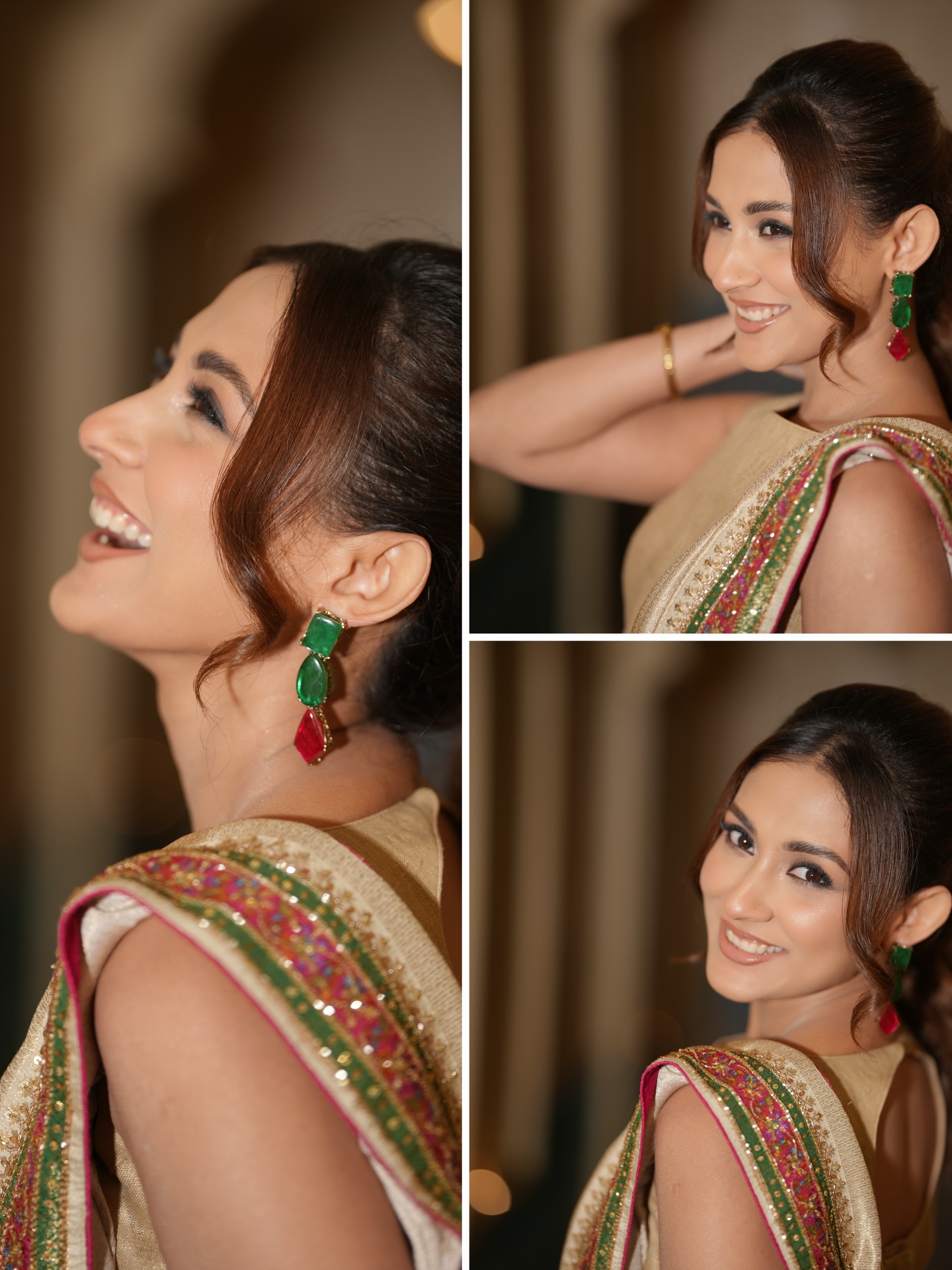 মেহজাবীনের সাজে আভিজাত্যের ছোঁয়া