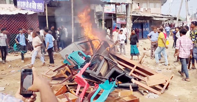 মনোনয়ন দ্বন্দ্বে বিএনপির দুপক্ষের সংঘর্ষে রণক্ষেত্র মেহেরপুর