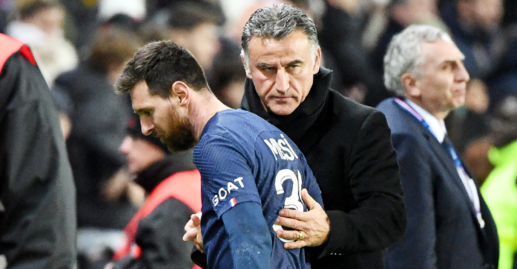 নিষেধাজ্ঞা শেষ হলে মেসিকে খেলাতে চান পিএসজি কোচ