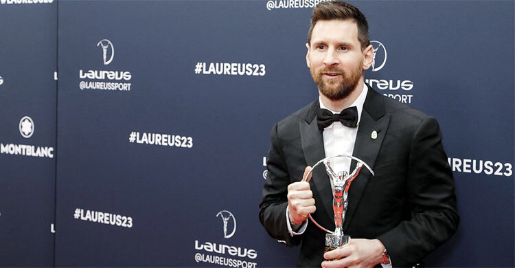 দ্বিতীয়বারের মত ‘খেলাধুলার অস্কার’ লরিয়াস বর্ষসেরা মেসি