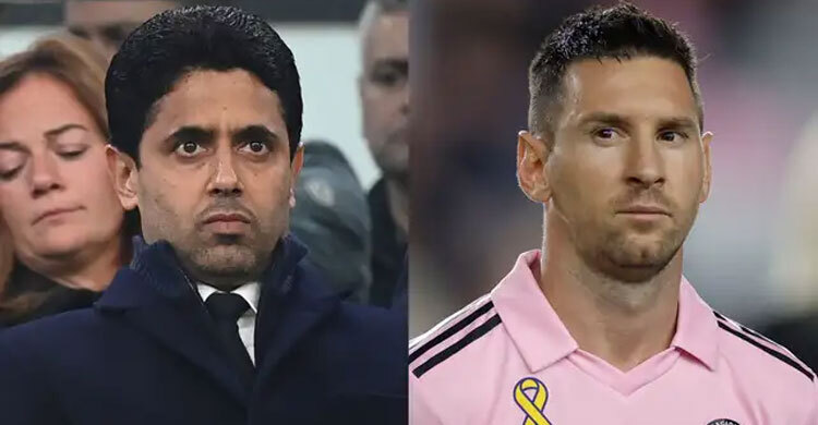 মেসির ওপর পাল্টা ক্ষোভ ঝাড়লেন পিএসজি সভাপতি