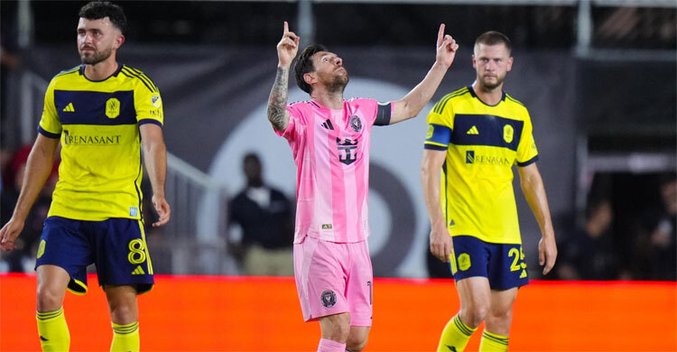 মেসির জোড়া গোলে পূর্বাঞ্চলের সেমিফাইনালে ইন্টার মিয়ামি