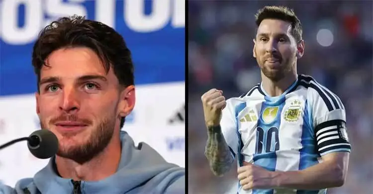 মেসিতে মুগ্ধ ইংলিশ ফুটবলার রাইস