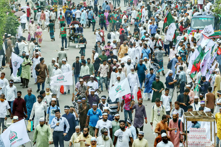 রাজধানীতে জামায়াতের খণ্ড-খণ্ড মিছিল, গন্তব্য সোহরাওয়ার্দী উদ্যান