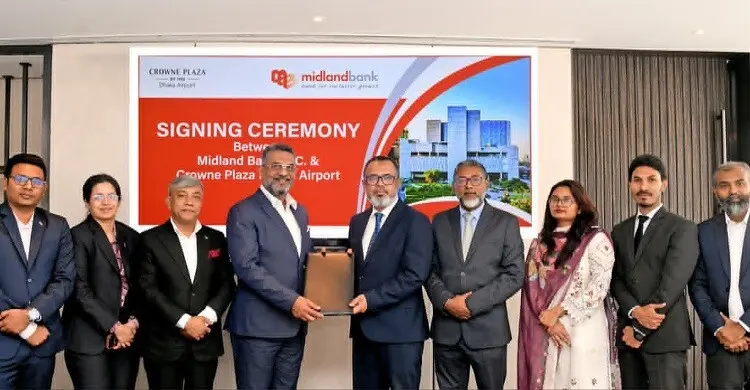 শাহজালালের ক্রাউন প্লাজায় ছাড় পাবেন মিডল্যান্ড ব্যাংকের কার্ডধারীরা