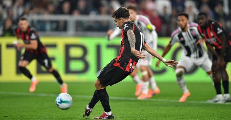 পেনাল্টি মিসে জুভেন্টাসের বিপক্ষে জয় হাতছাড়া এসি মিলানের