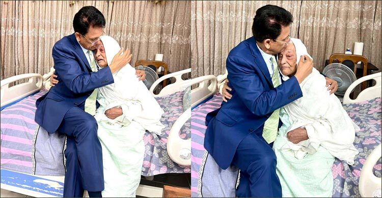 সংসদের অধিবেশন শেষে মায়ের সান্নিধ্যে শিক্ষামন্ত্রী