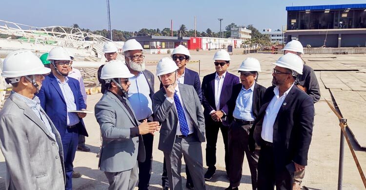 গ্রিন শিপইয়ার্ডে যুক্তরাষ্ট্রের রাষ্ট্রদূতের প্রতিনিধি দল