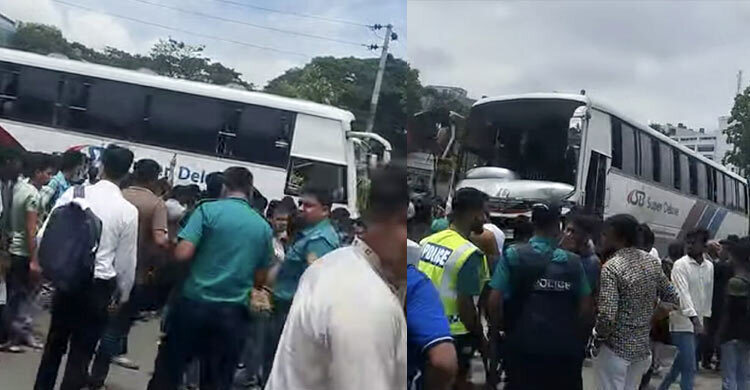 1 dies as bus hits road divider in Mirpur