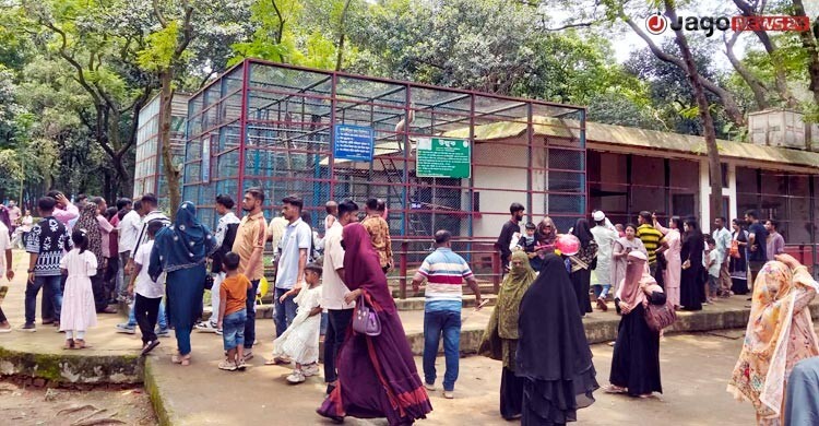ঈদের দ্বিতীয় দিন: সকাল থেকেই চিড়িয়াখানায় দর্শনার্থীর ভিড়