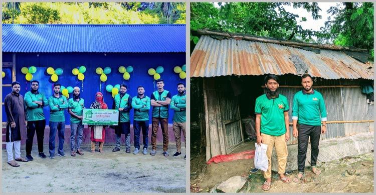 নতুন ঘরের স্বপ্ন পূরণ হলো বৃদ্ধ দম্পতির