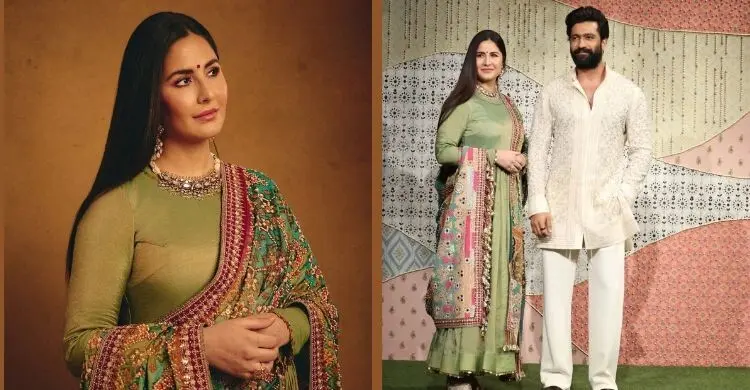 ক্যাটরিনার ফ্যাশনে রাজকীয় ছোঁয়া, সবুজ সাজে ছড়ালেন মায়া