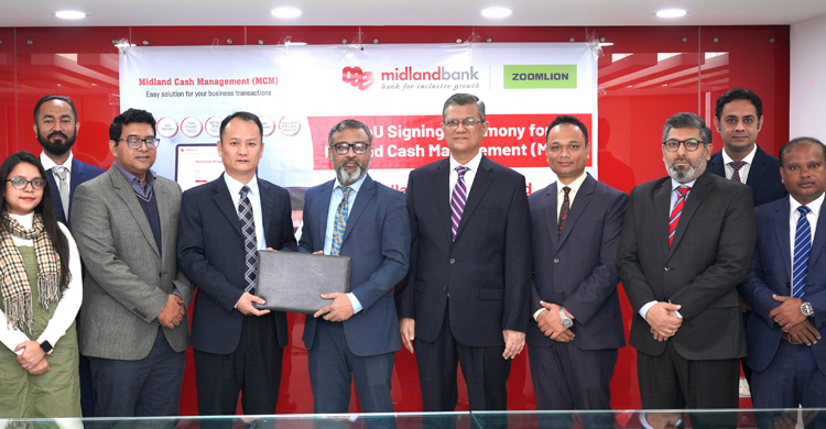 Midland Bank, Zoomlion Heavy Industry Bangladesh sign MoU