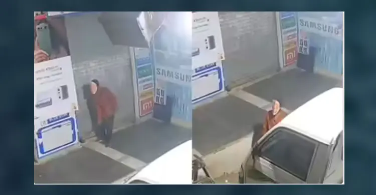 মোদীর ছবিওয়ালা মুখোশ পরে ভারতে মোবাইলের দোকানে চুরি