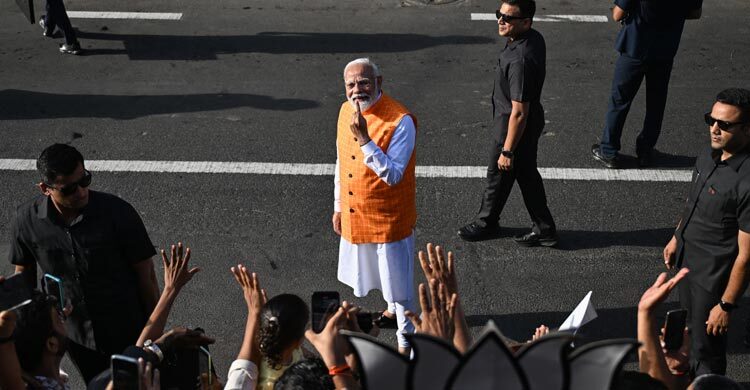 Narendra Modi votes as India’s marathon election heats up