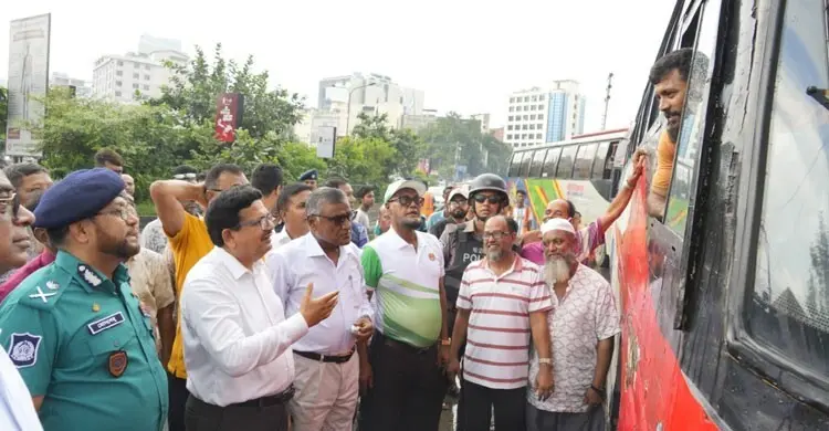 মহাখালী টার্মিনাল থেকে পূর্বাচলে বাস স্থানান্তর কার্যক্রমের উদ্বোধন
