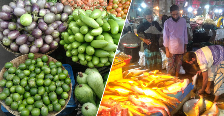 সপ্তাহে ১০ টাকা পর্যন্ত বেড়েছে মাছ-সবজির দাম